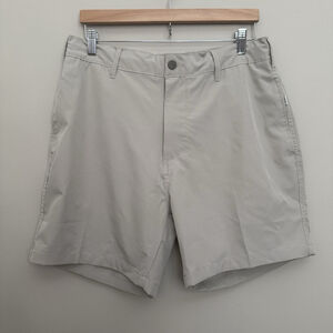 Onia Shorts All Purpose Chino Men’s Large 6" Inseam Stretch Khaki Beige NWT
